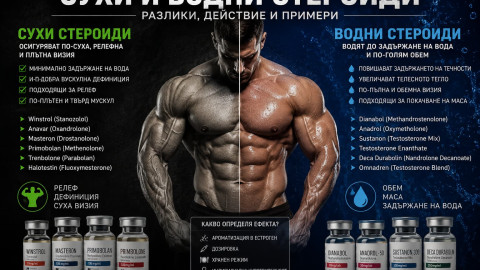 Сухи и водни анаболни андрогенни стероиди
