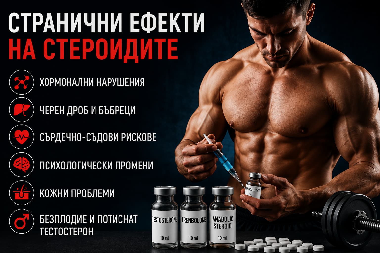 Странични ефекти на анаболните стероиди