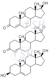 Андрогенна активност на тестостерон, андростендион и androst-5-ene-3β,17β-diol