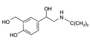 Молекулна структура на Albuterol Sulfate – Албутерол сулфат