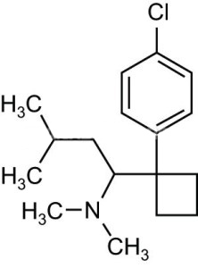 Молекулна структура на Sibutramine Hydrochloride – сибутрамин хидрохлорид