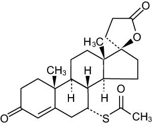 Молекулна структура на Aldactone – Спиронолактон